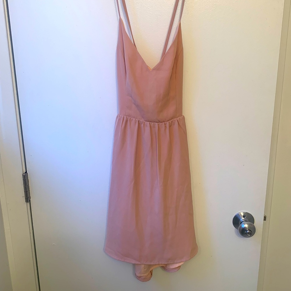 Tobi Cross back mini dress